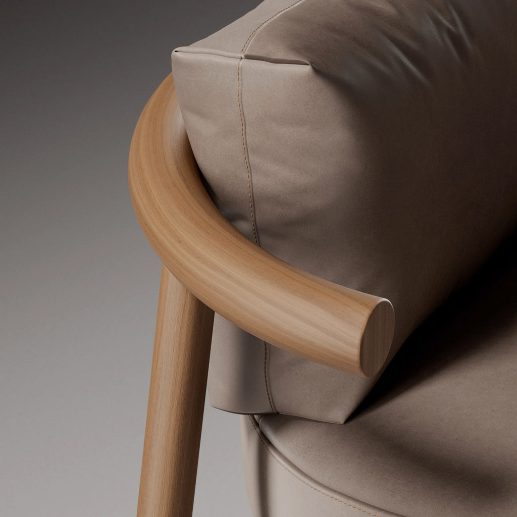 Walnut Rift Sawn Veneer Oiled Finish PBR Texture - Example Scene Visualization | Superellipse