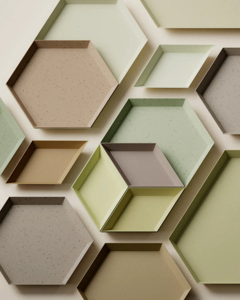 Dark Speckled Beige Plastic PBR Texture - Example Scene Visualization | Superellipse