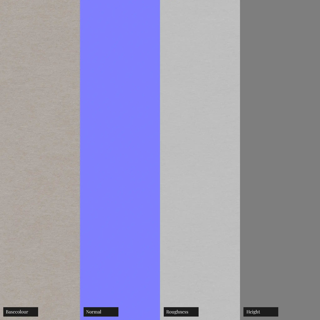 Awagami Washi Japanese Kraft Paper PBR Texture - Example Scene Visualization | Superellipse