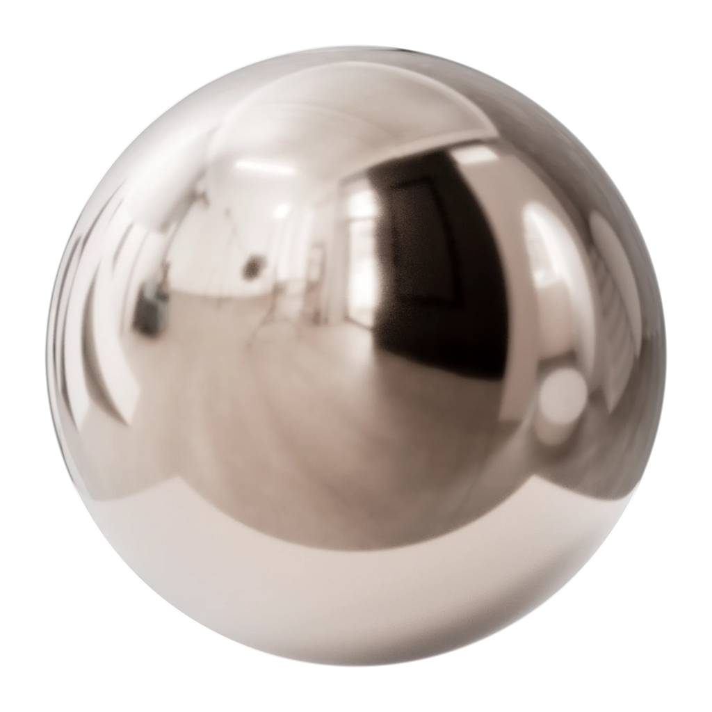 Polished Copper Metal PBR Texture - Sphere Swatch Preview | Superellipse