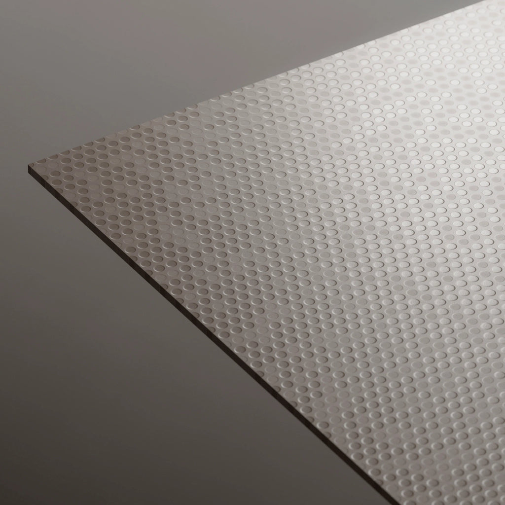 Rhythmic Circle Grid Textured Plastic PBR Texture - Example Scene Visualization | Superellipse