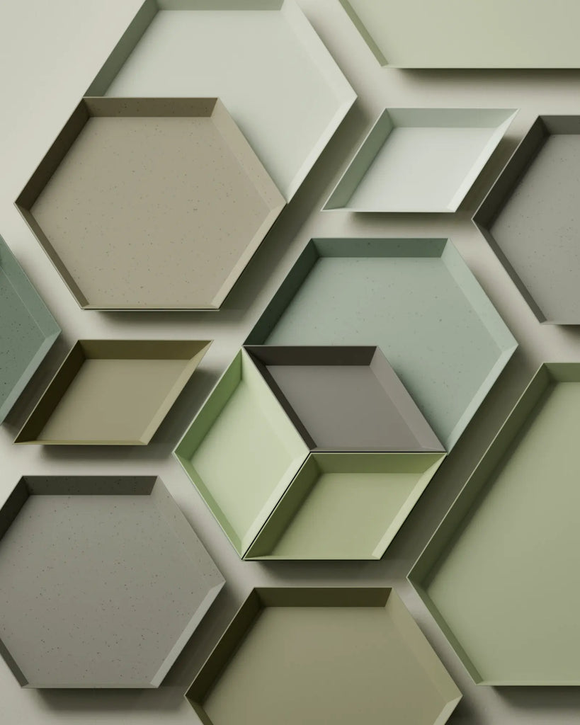 Speckled Olive Green Plastic PBR Texture - Example Scene Visualization | Superellipse