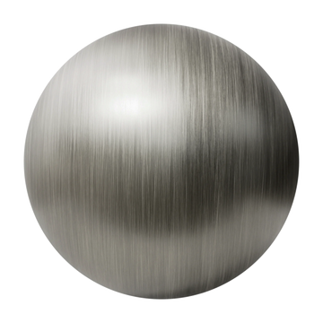 Artisan Oxidised Brushed Steel Metal PBR Texture - Sphere Swatch Preview | Superellipse