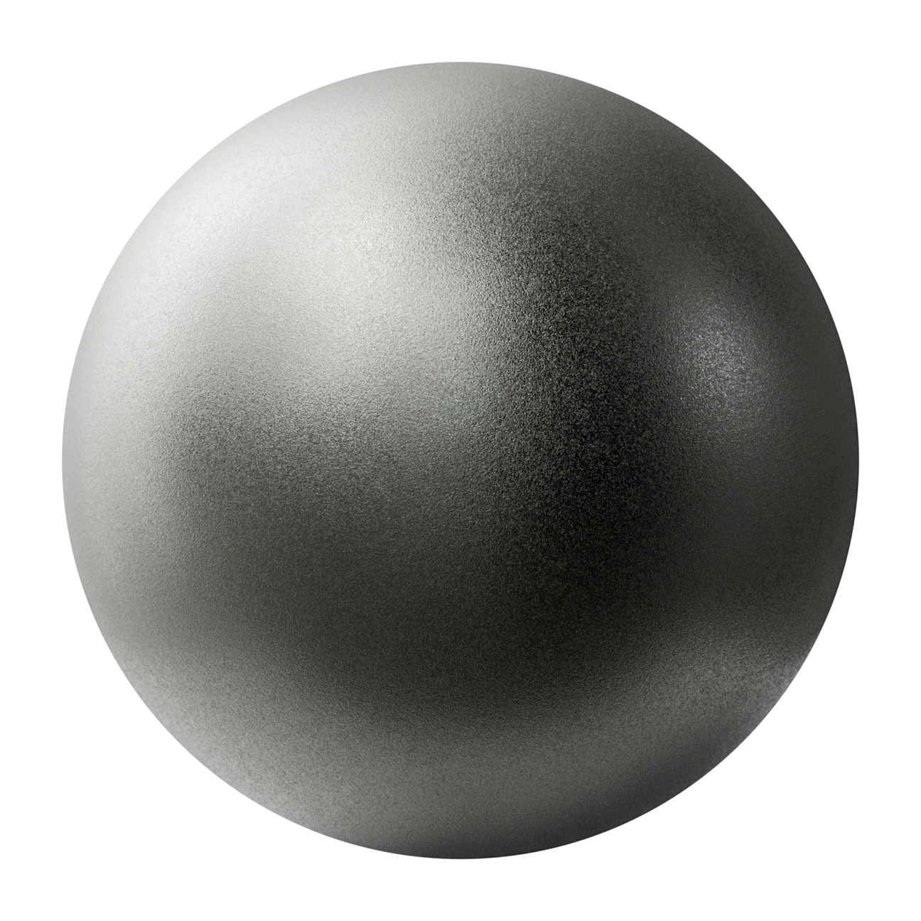 Sandblasted Tungsten Metal PBR Texture - Sphere Swatch Preview | Superellipse