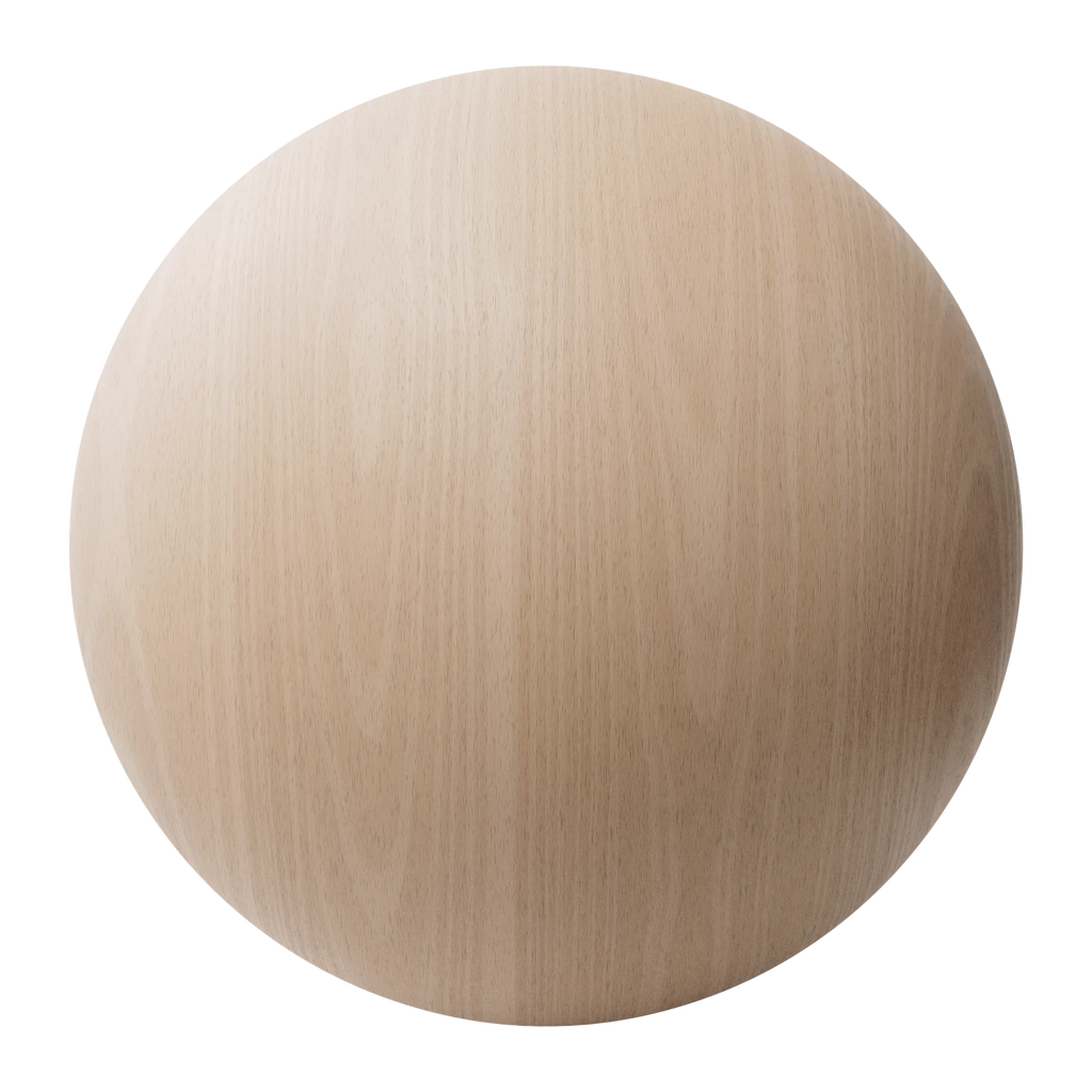 Beech Crown Cut Bonded Veneer Wood PBR Texture - Sphere Swatch Preview | Superellipse