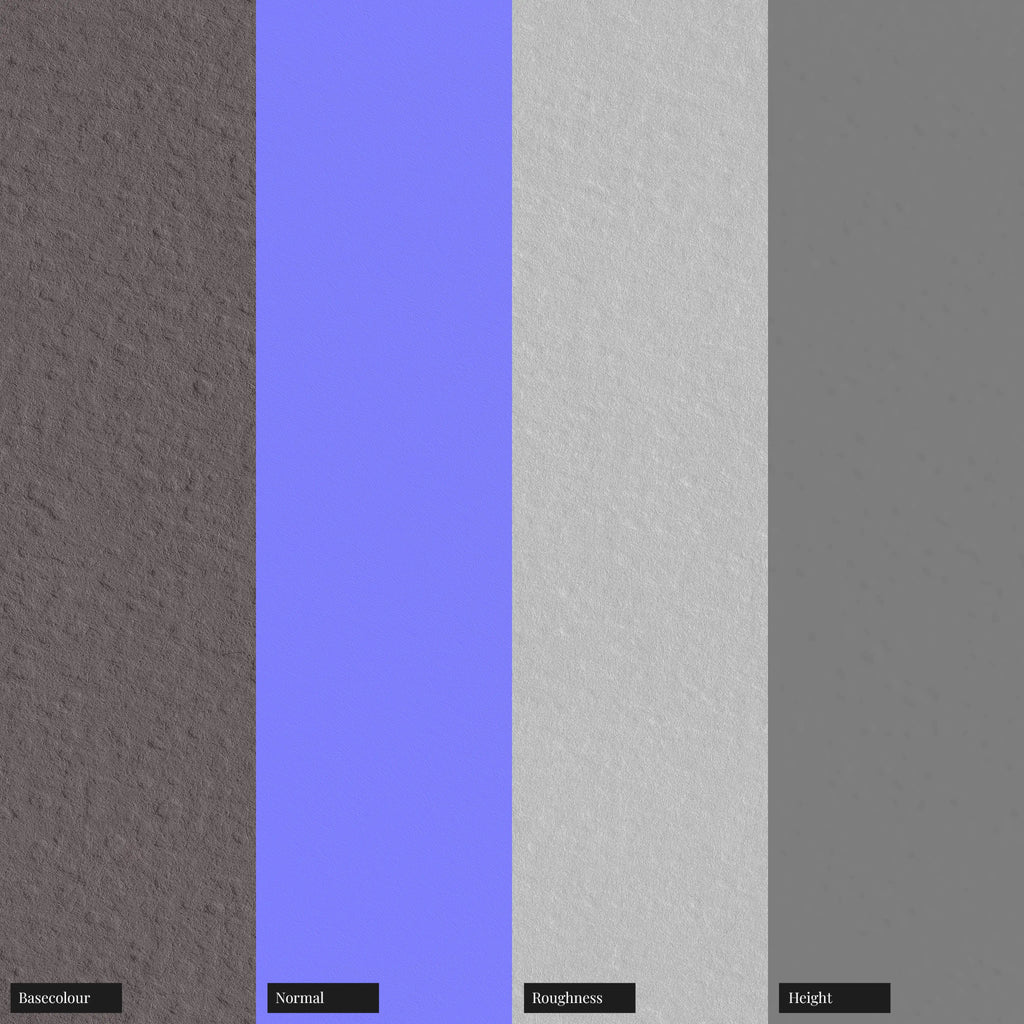 Embossed Mocha Brown Strathmore Paper PBR Texture - Example Scene Visualization | Superellipse