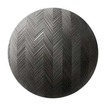 Oxidised Etched Chevron Stainless Steel Panel PBR Texture - Sphere Swatch Preview | Superellipse