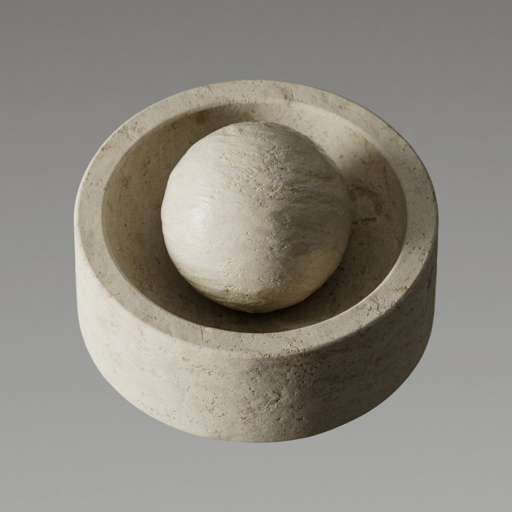 Moca Creme Polished Limestone PBR Texture - Example Scene Visualization | Superellipse