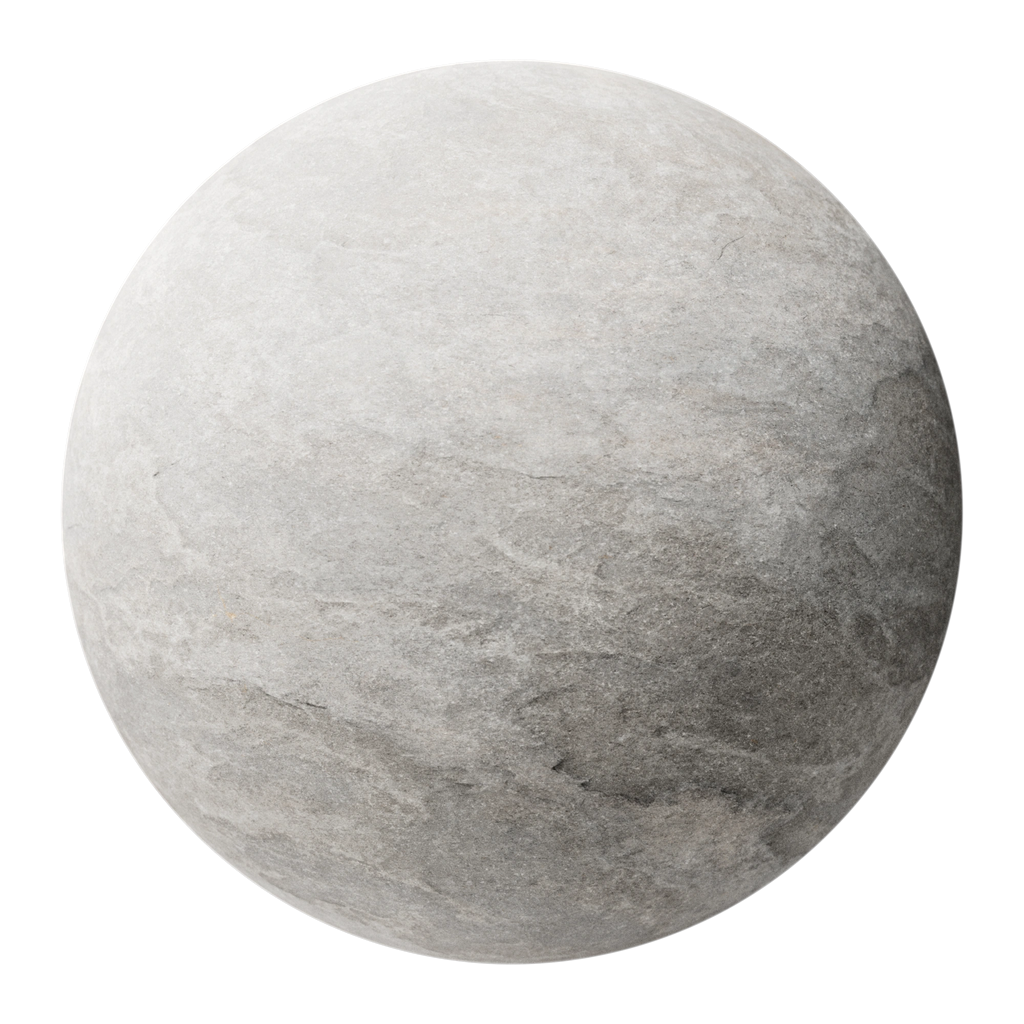 Light Grey Limestone Slab PBR Texture - Sphere Swatch Preview | Superellipse