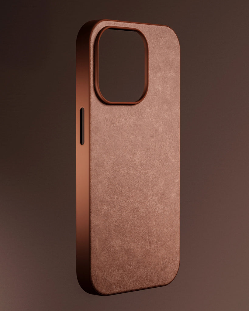 Patinaed Full Grain Distressed Leather Summer Red PBR Texture - Example Scene Visualization | Superellipse