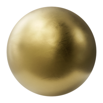 Hand Finished Brushed Gold Metal PBR Texture - Sphere Swatch Preview | Superellipse