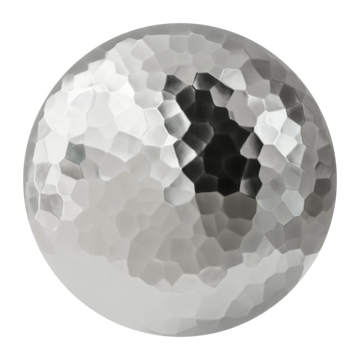 Artisan Chased Hammered Silver Metal PBR Texture - Sphere Swatch Preview | Superellipse