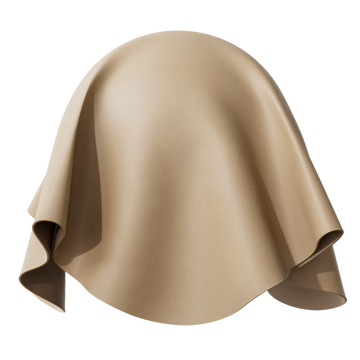 Aniline Top Grain Leather Nature Beige PBR Texture - Sphere Swatch Preview | Superellipse