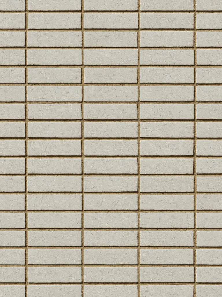 Porcelain White Smooth Stack Bond Brick PBR Texture - Example Scene Visualization | Superellipse