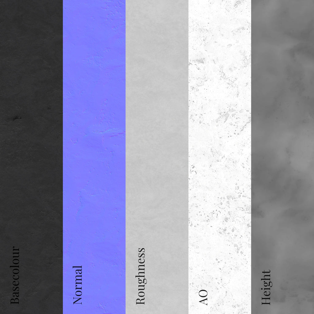 Mineral Oiled Soapstone Natural Cut PBR Texture - Example Scene Visualization | Superellipse