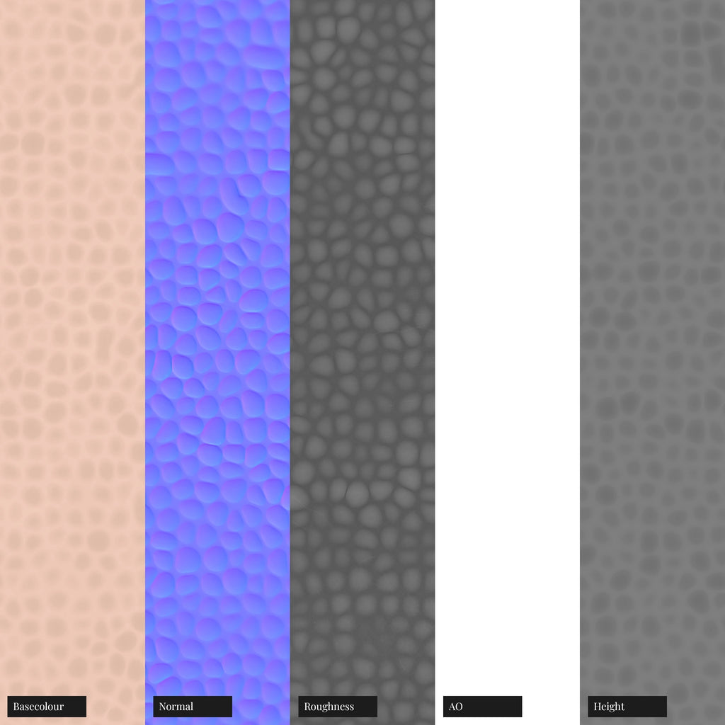 Hand Hammered Copper Metal PBR Texture - Example Scene Visualization | Superellipse