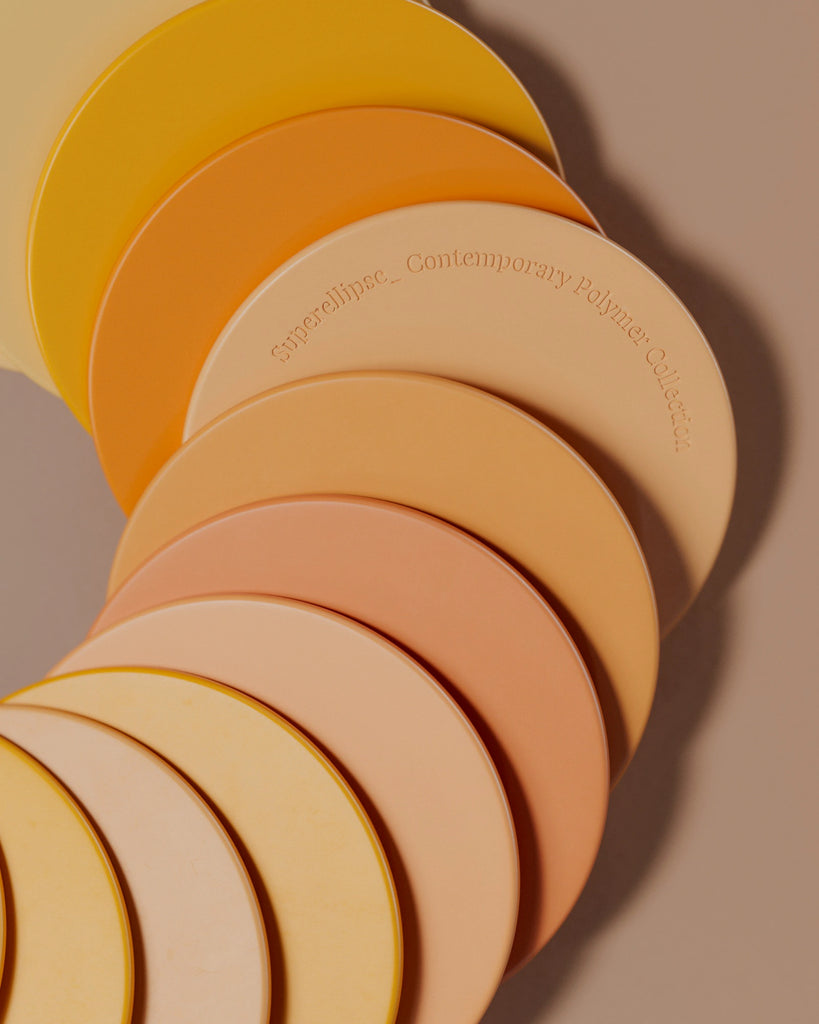 Papaya Orange Lightly Worn Plastic PBR Texture - Example Scene Visualization | Superellipse