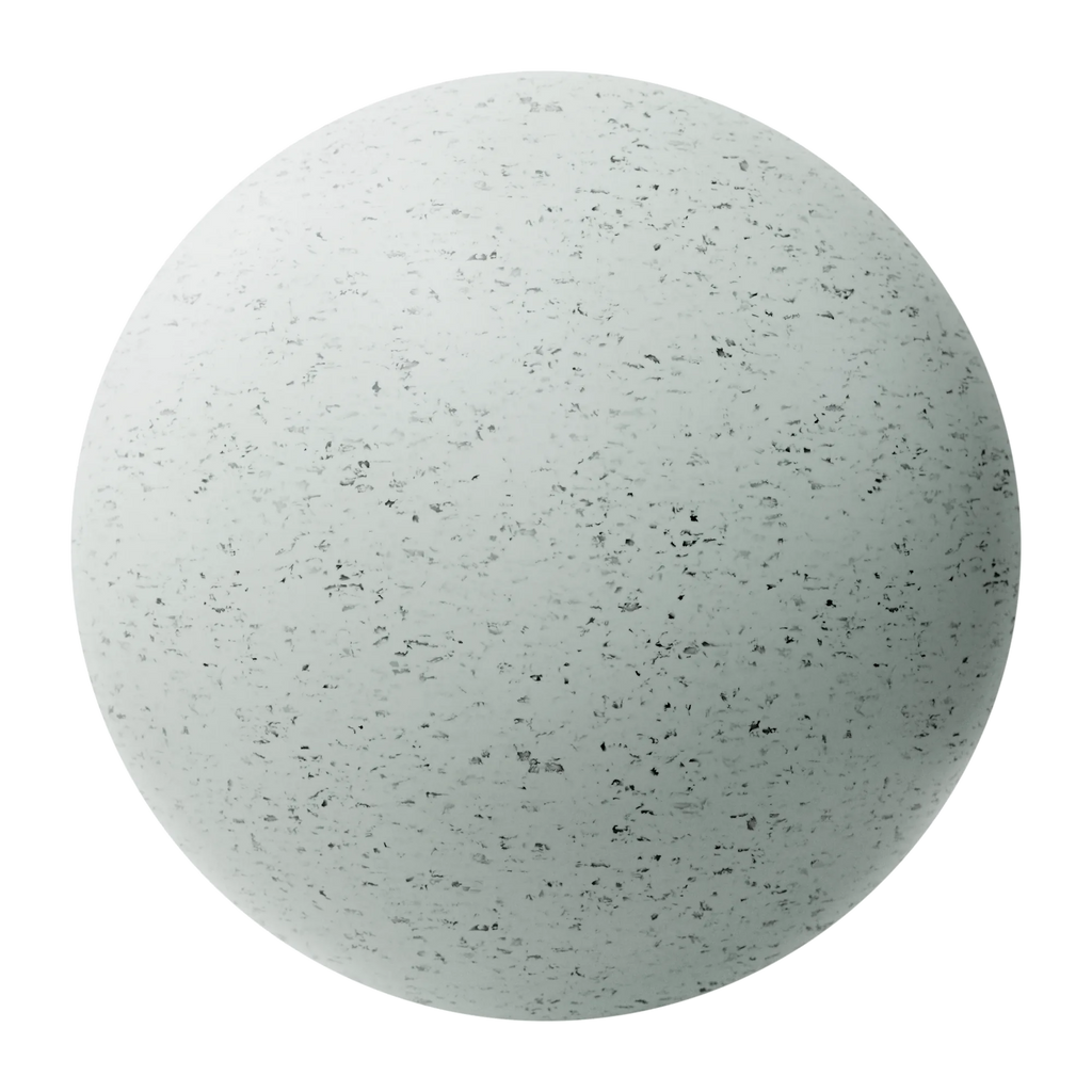 Dark Pigmented Teal Recycled Plastic PBR Texture - Sphere Swatch Preview | Superellipse