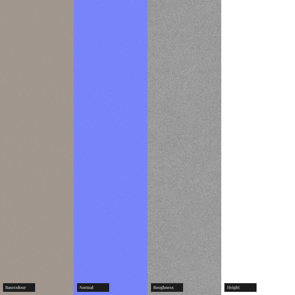 Sandblasted Matte Titanium Metal PBR Texture - Example Scene Visualization | Superellipse