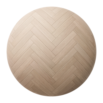 Beech Herringbone Wood Floor PBR Texture - Sphere Swatch Preview | Superellipse