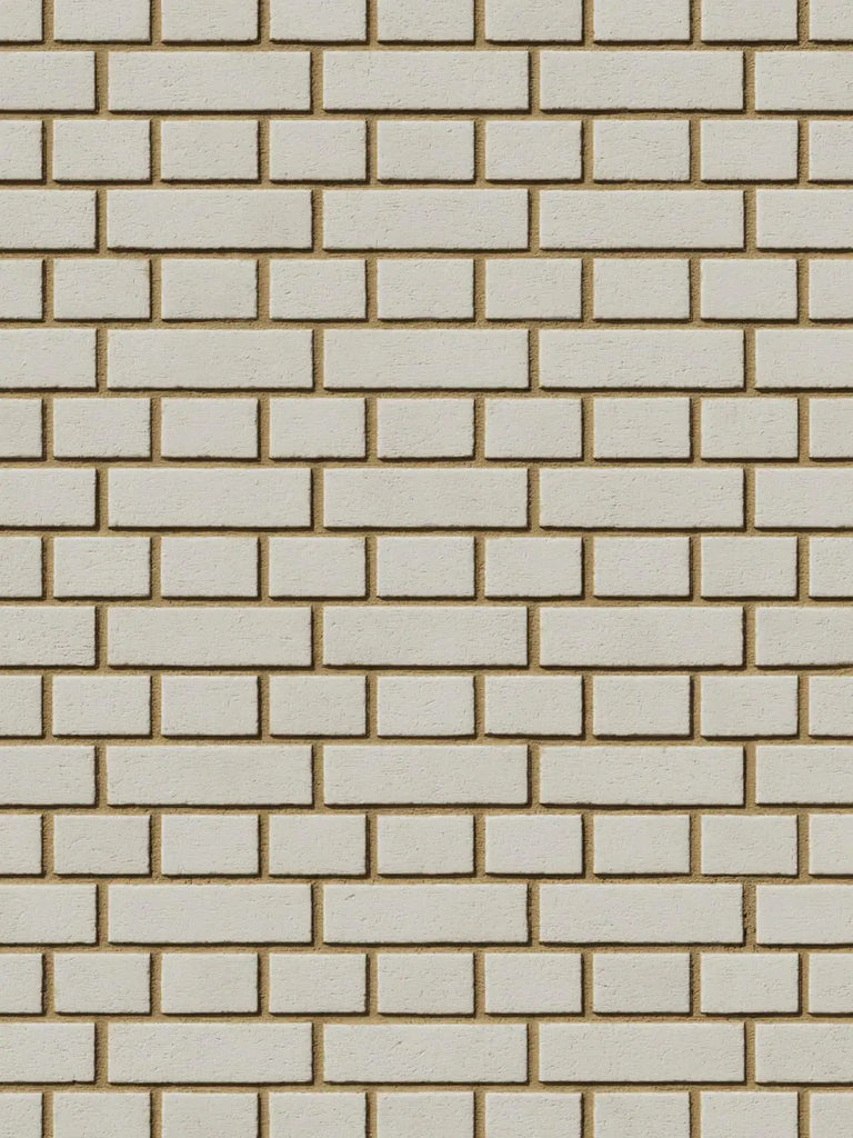 Porcelain White Smooth English Bond Brick PBR Texture - Example Scene Visualization | Superellipse