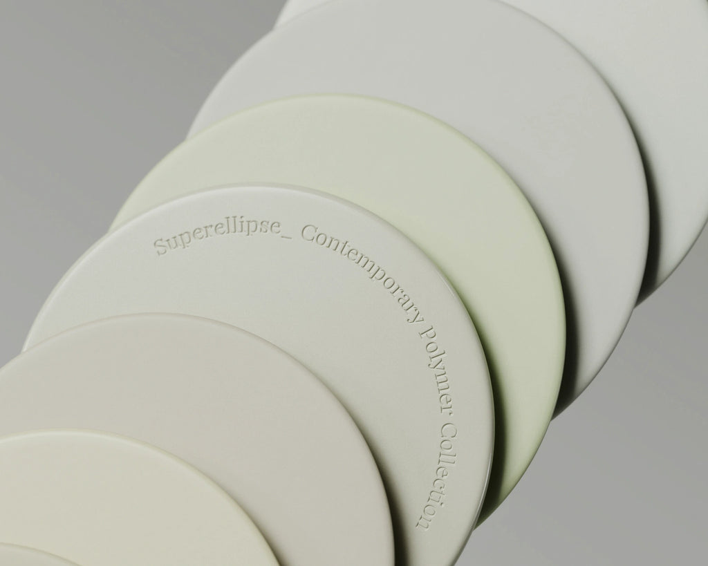 Off White Gloss Finish Plastic PBR Texture - Example Scene Visualization | Superellipse