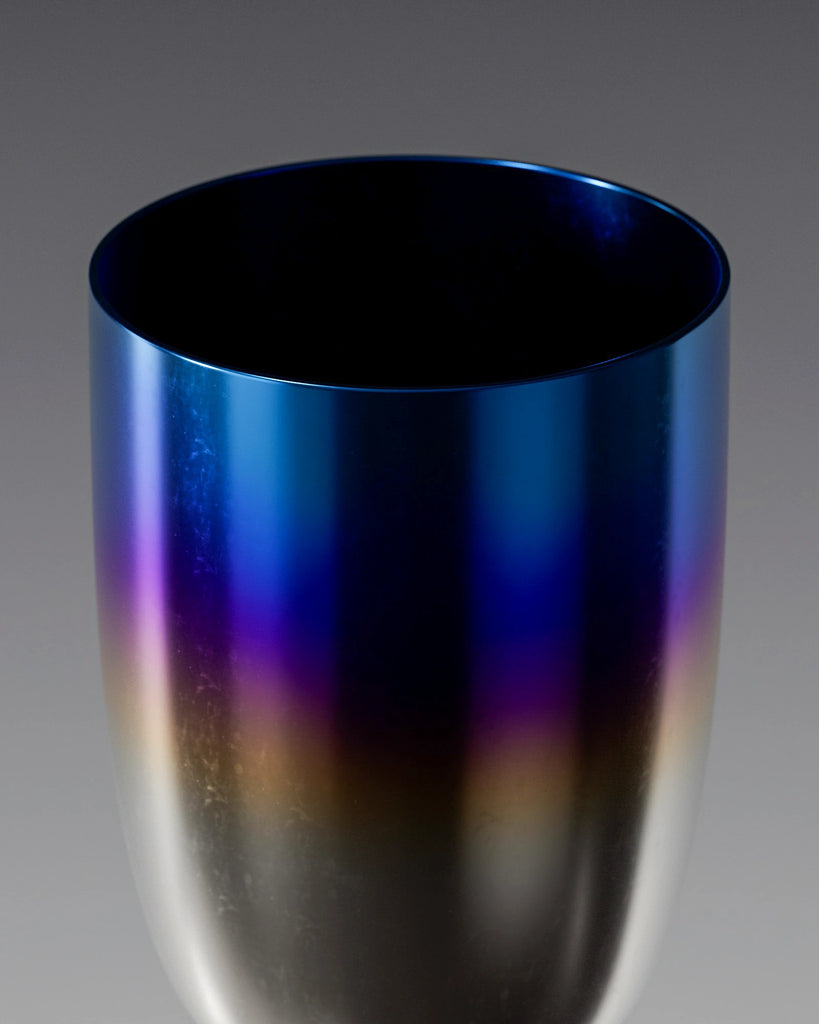 Heat Treated Polished Titanium Linear PBR Texture - Example Scene Visualization | Superellipse