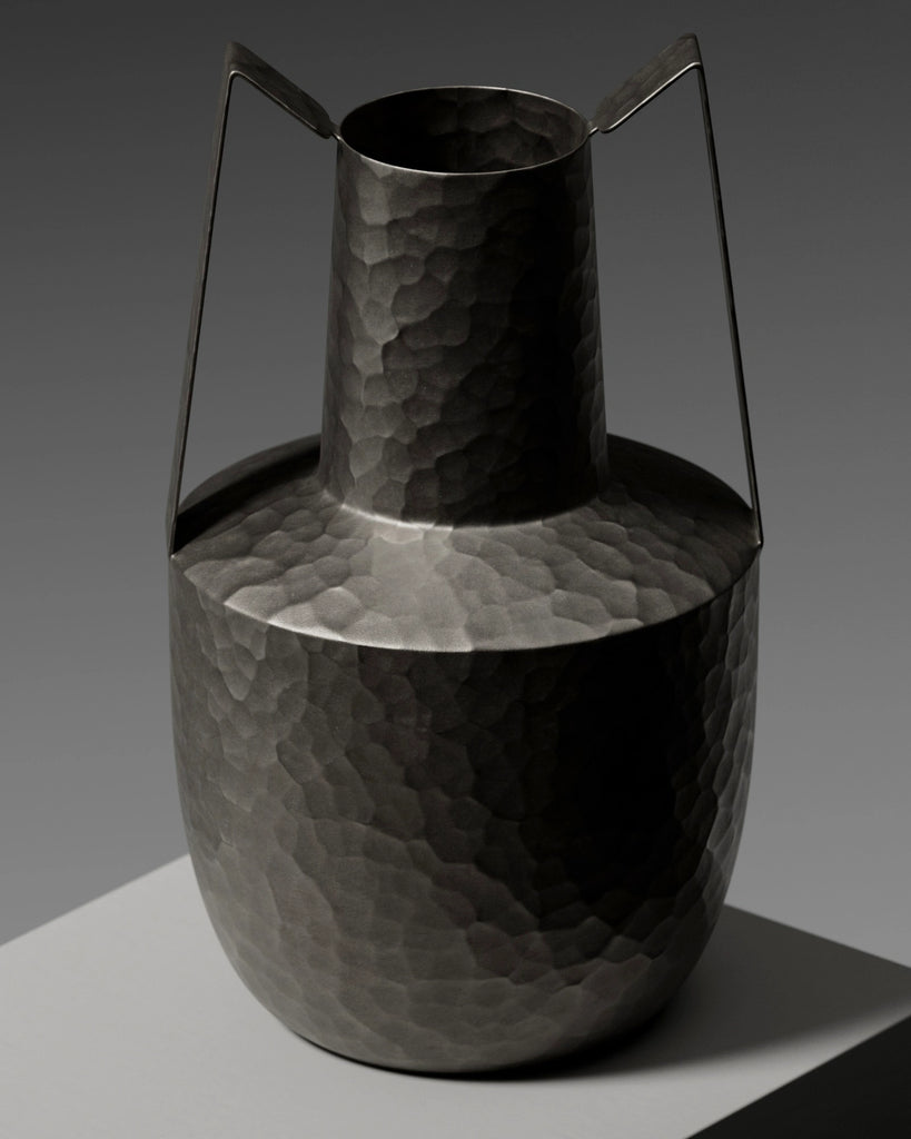 Hammered Cast Iron Metal PBR Texture - Example Scene Visualization | Superellipse
