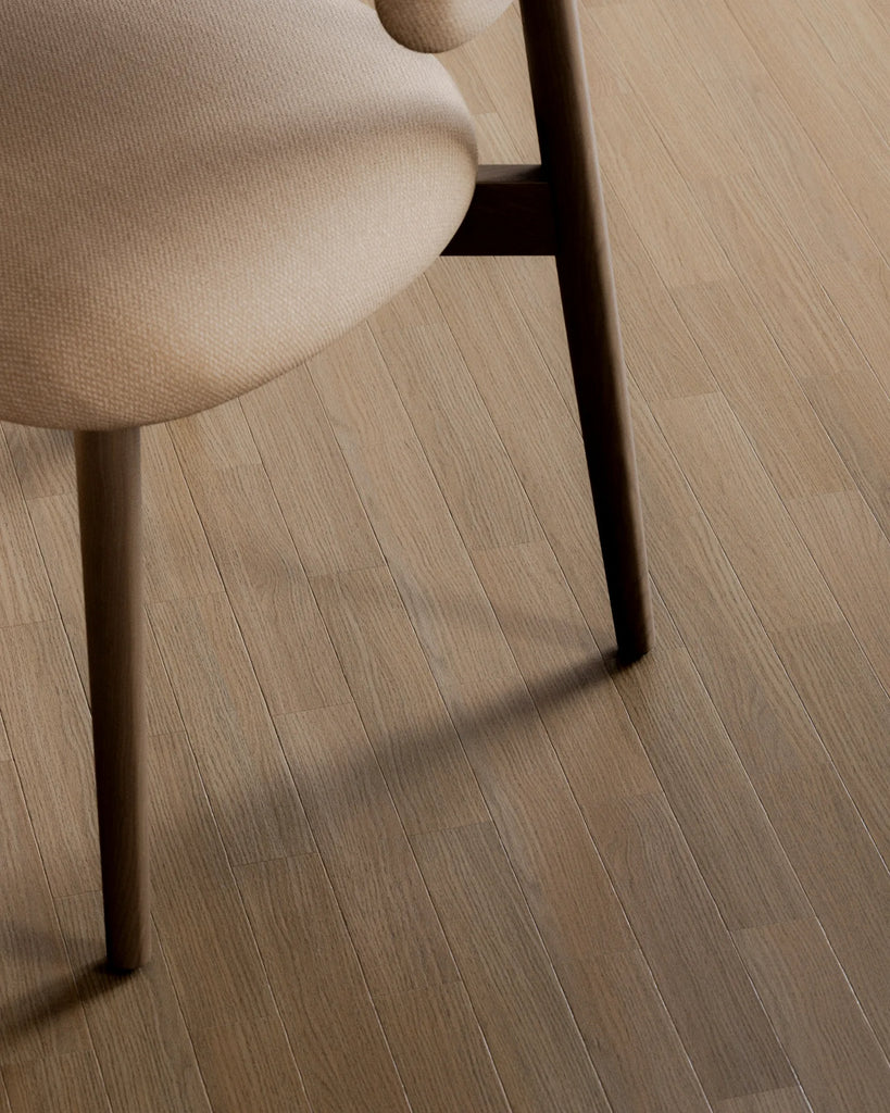 Natural Oak Brick Bond Parquet Wood Floor PBR Texture - Example Scene Visualization | Superellipse