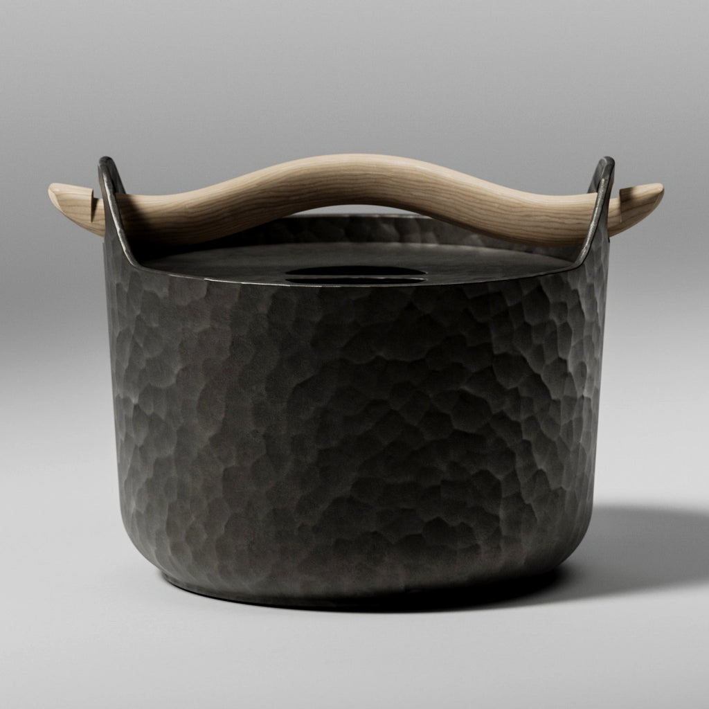 Hammered Cast Iron Metal PBR Texture - Example Scene Visualization | Superellipse