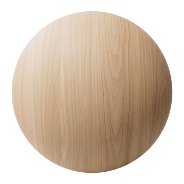 Red Oak Crown Cut Bonded Wood Veneer PBR Texture - Sphere Swatch Preview | Superellipse