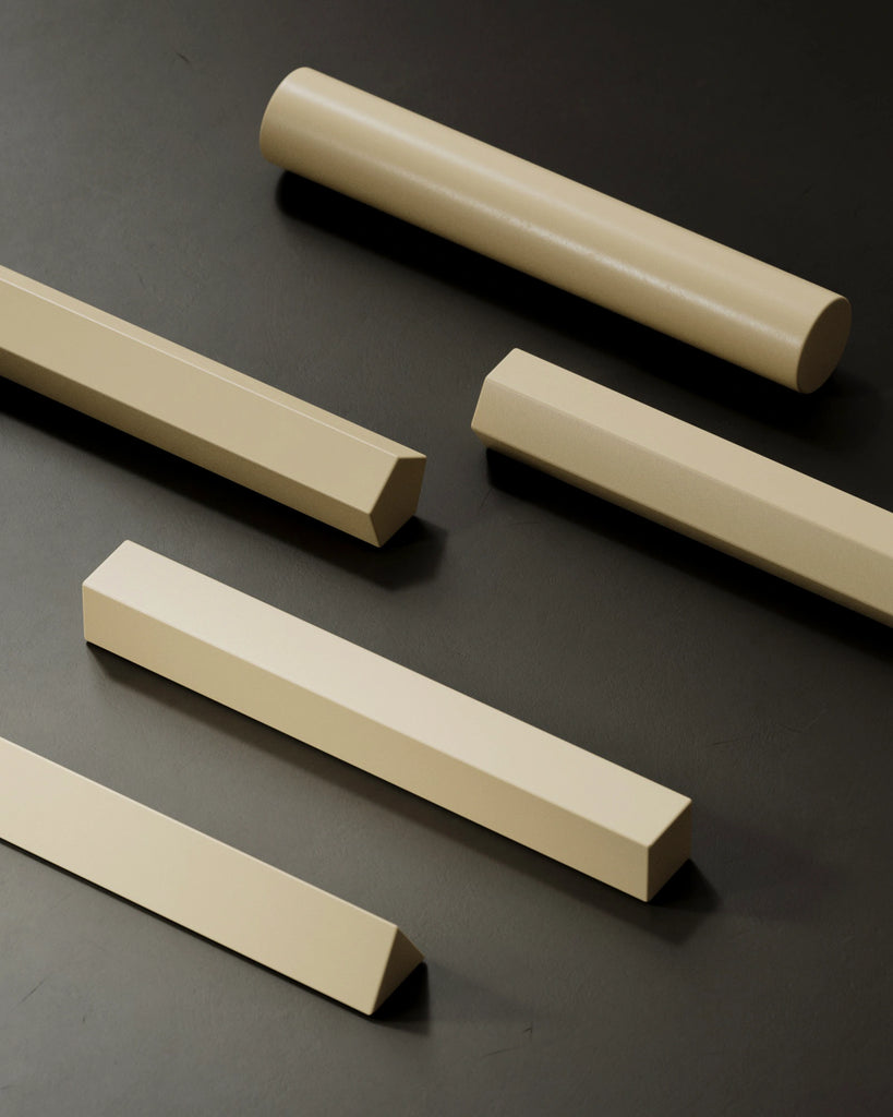 Tallow Beige Lightly Worn Plastic PBR Texture - Example Scene Visualization | Superellipse