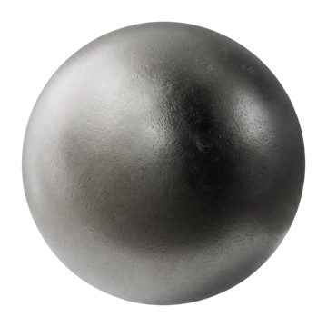 Cast Titanium Metal PBR Texture - Sphere Swatch Preview | Superellipse