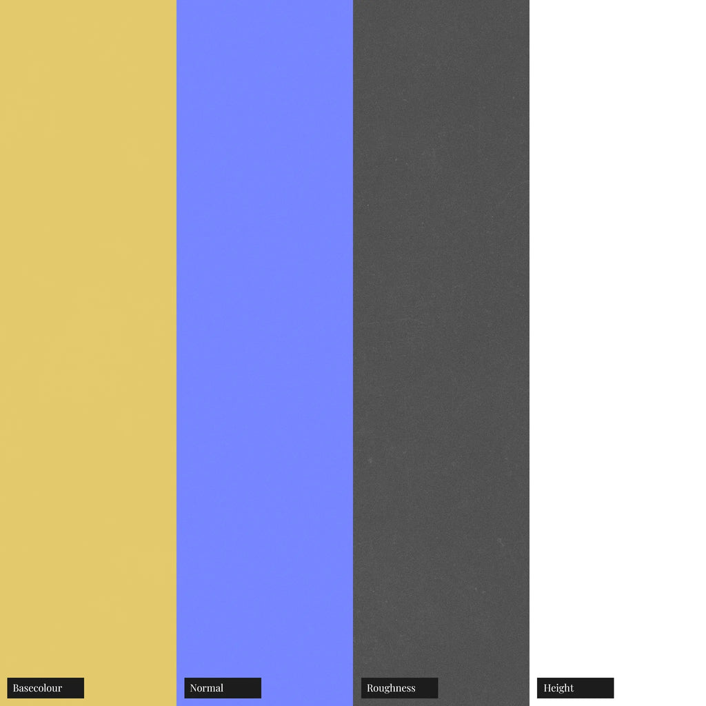 Sandblasted Matte Brass Metal PBR Texture - Example Scene Visualization | Superellipse