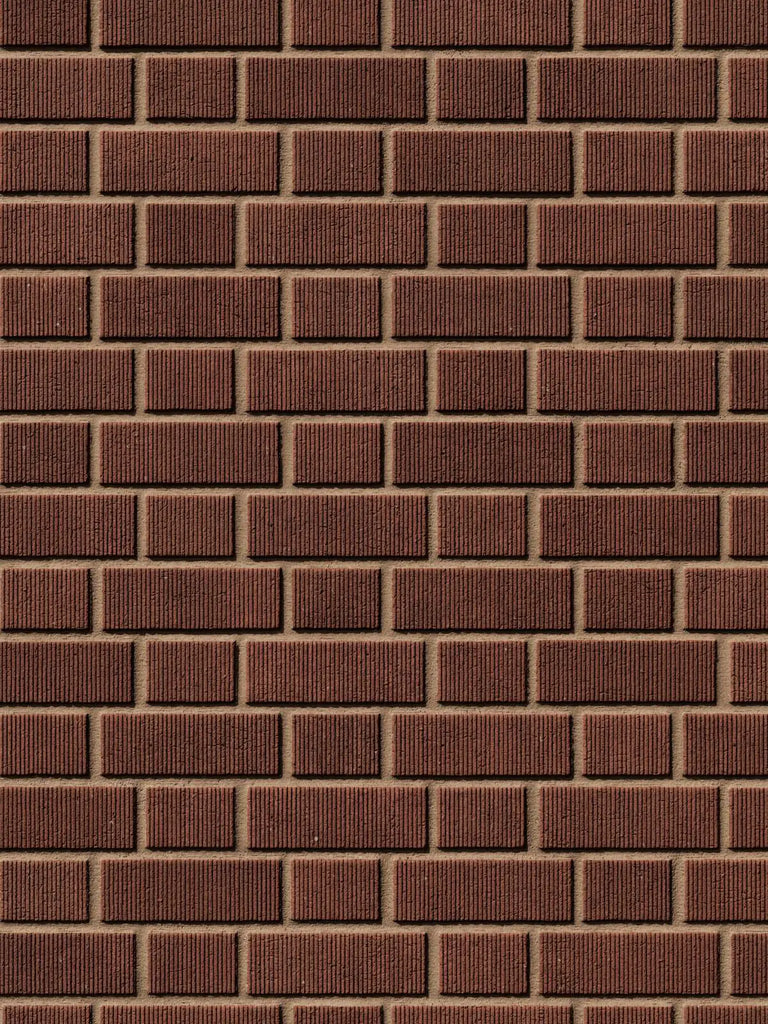 Ribbed Carlton Red Brick Flemish Bond PBR Texture - Example Scene Visualization | Superellipse