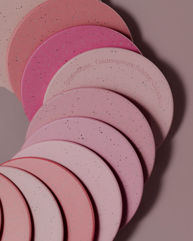 Dark Speckled Pink Plastic PBR Texture - Example Scene Visualization | Superellipse