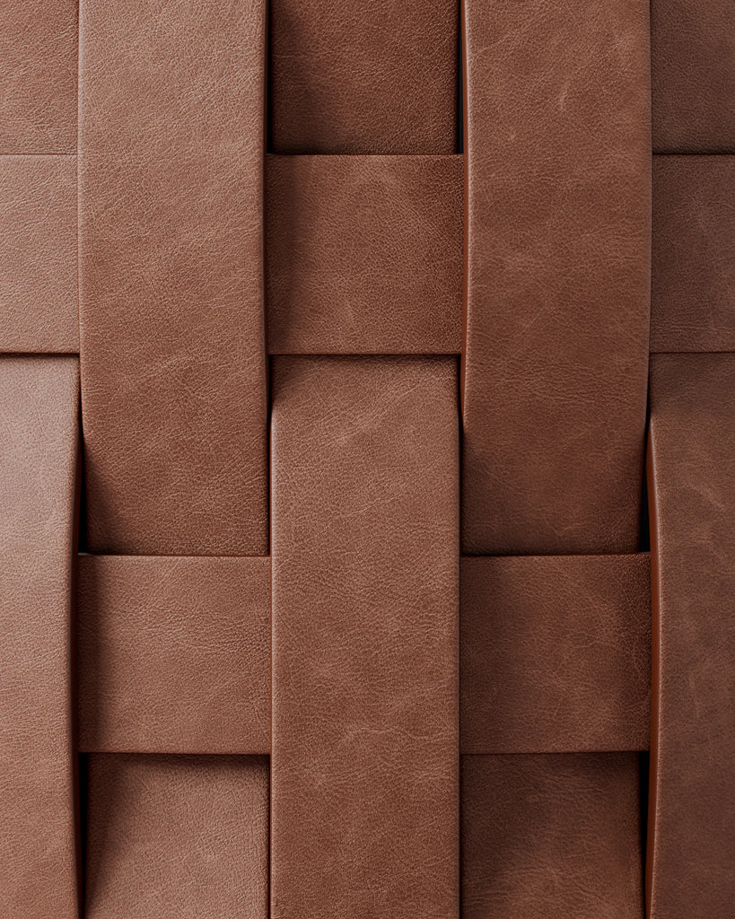 Patinaed Full Grain Distressed Leather Summer Red PBR Texture - Example Scene Visualization | Superellipse