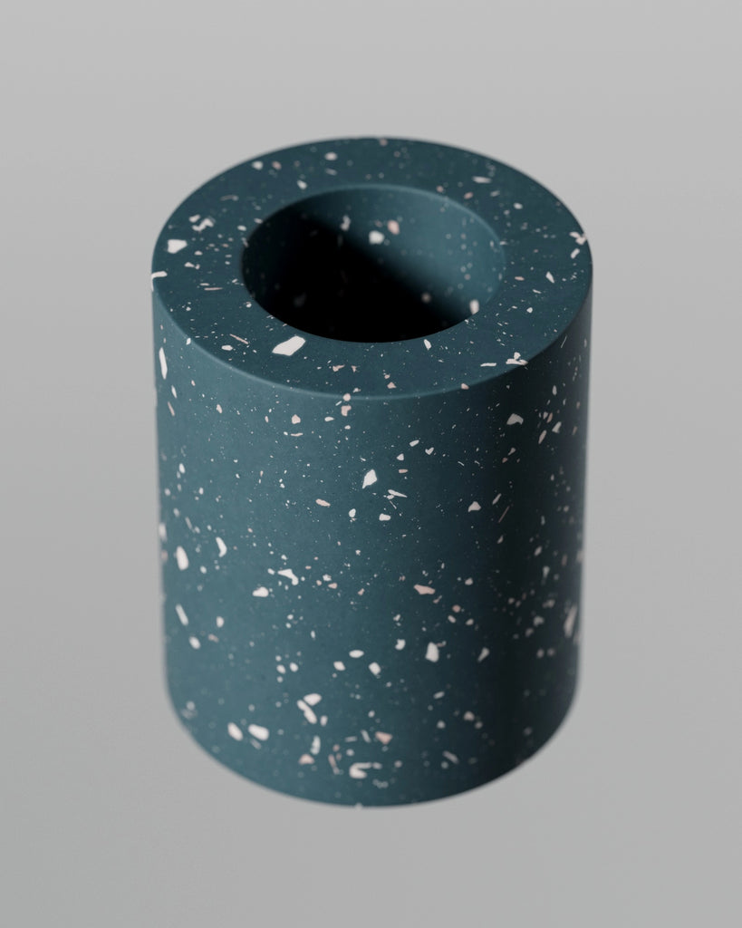 Deep Blue Ceramic Terrazzo PBR Texture - Example Scene Visualization | Superellipse