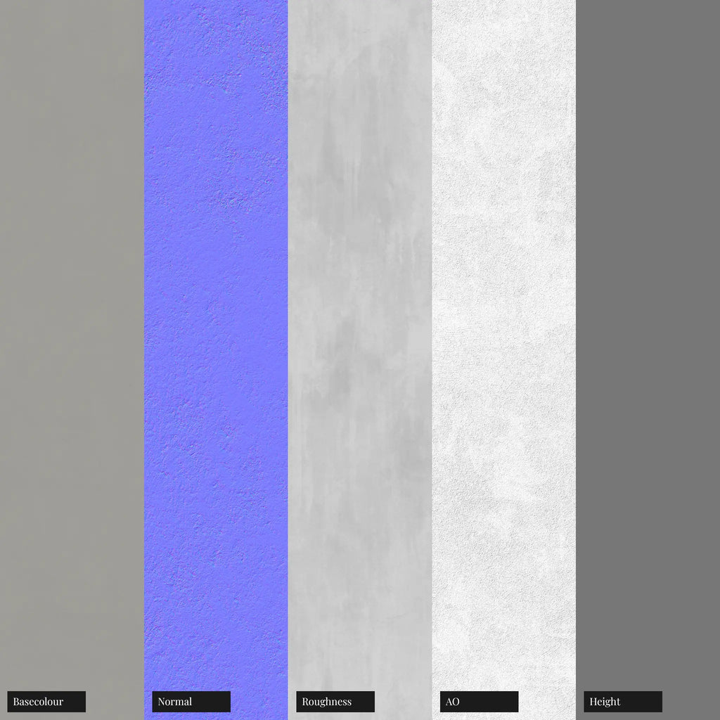 Stucco Rough Finish PBR Texture - Example Scene Visualization | Superellipse