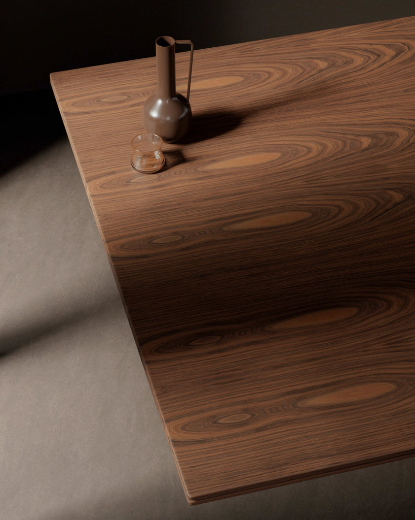 Palisander Book Matched Crown Cut Veneer Wood PBR Texture - Example Scene Visualization | Superellipse