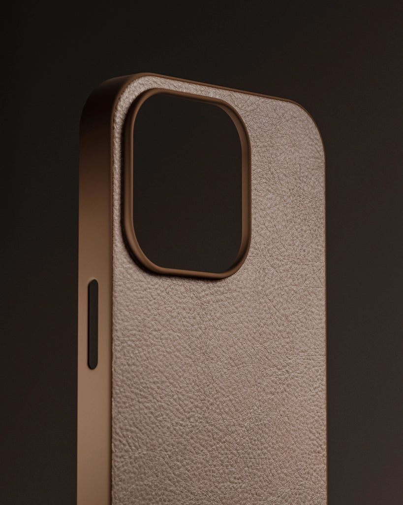 Mocha Pebbled Full Grain Leather PBR Texture - Example Scene Visualization | Superellipse