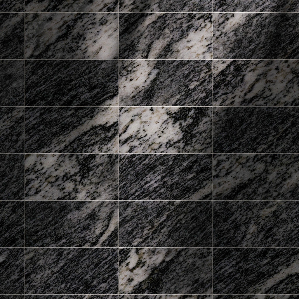 Thundercloud Granite Honed Stacked Tiles PBR Texture - Example Scene Visualization | Superellipse