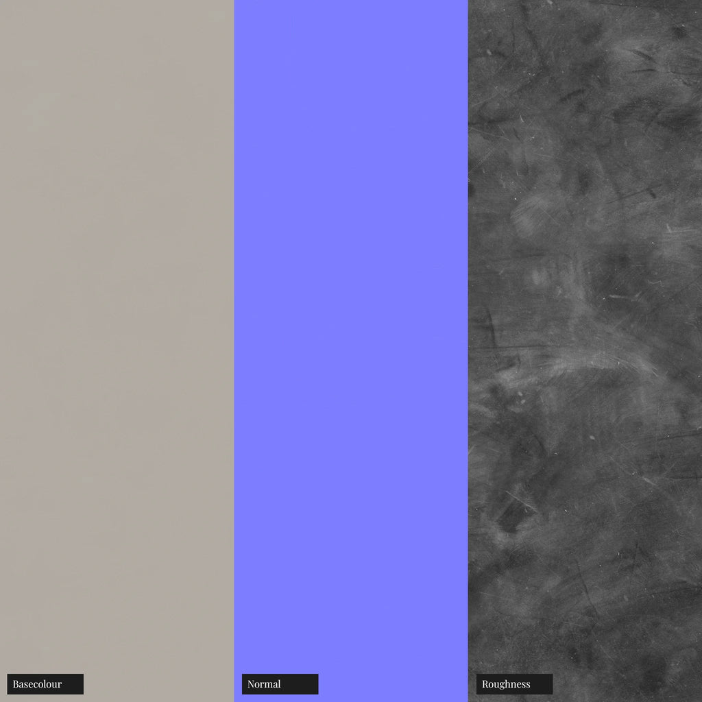 Dove Grey Smudged Plastic PBR Texture - Example Scene Visualization | Superellipse