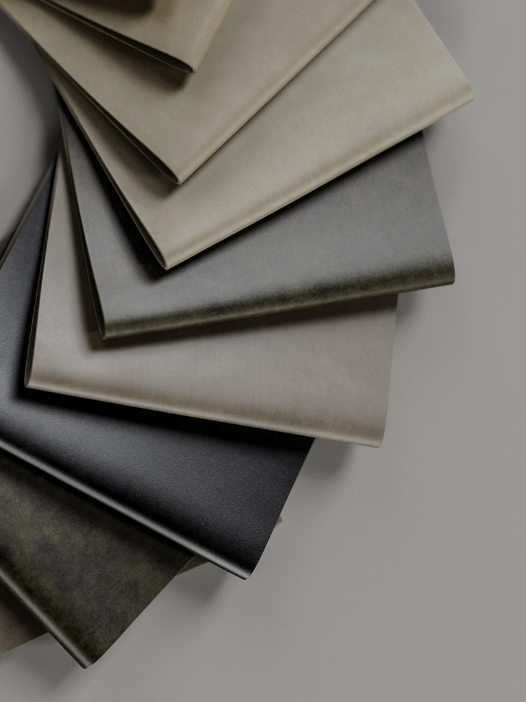 Semi Aniline Fine Grain Leather Kelp Green PBR Texture - Example Scene Visualization | Superellipse