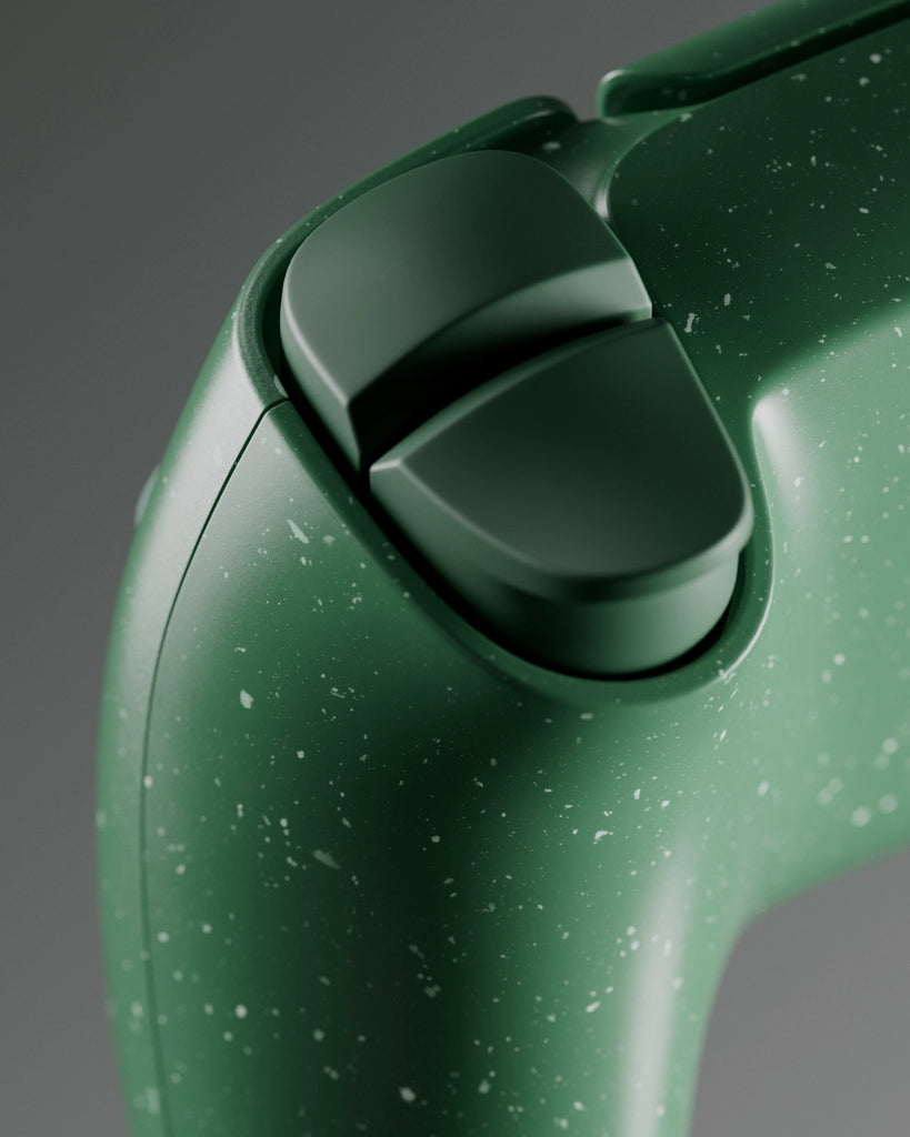 Vibrant Green Terrazzo Plastic Small PBR Texture - Example Scene Visualization | Superellipse