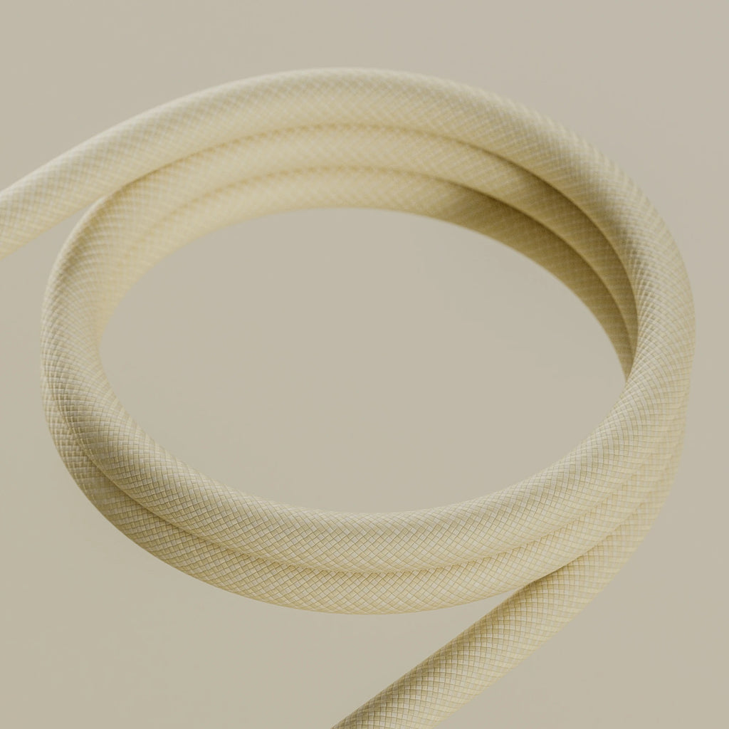 Yellow iMac Nylon Braided Cord PBR Texture - Example Scene Visualization | Superellipse