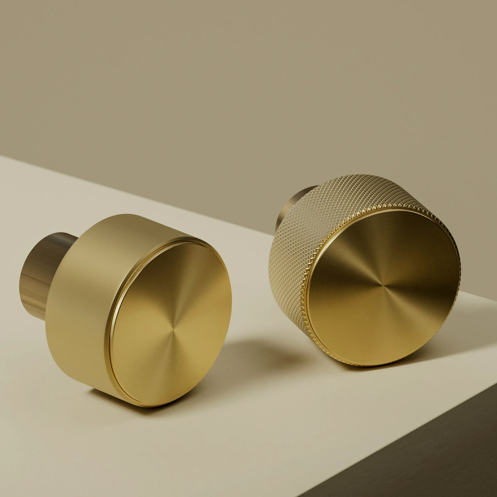 Radial Brushed Buffed Gold Metal PBR Texture - Example Scene Visualization | Superellipse