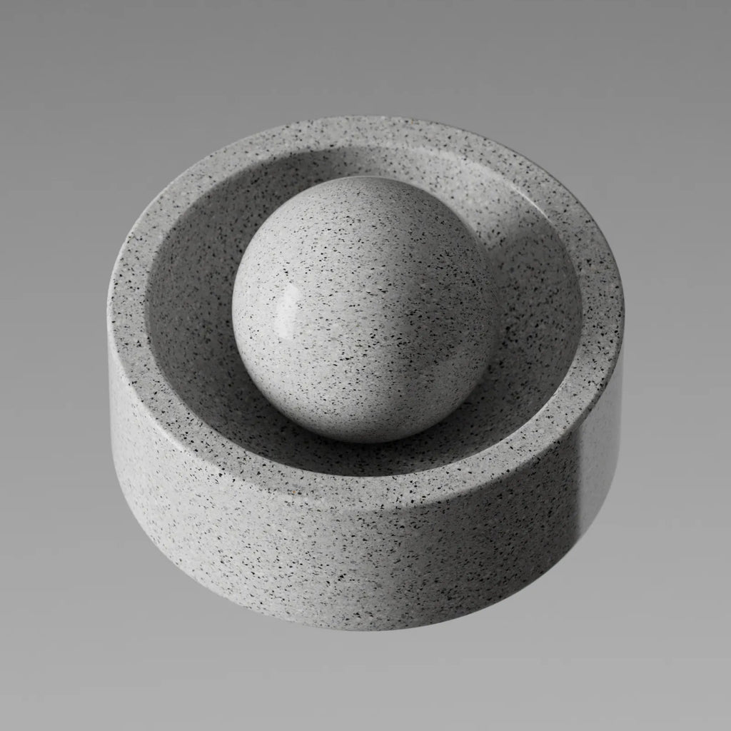 Arctic Grey Polished Granite Slab PBR Texture - Example Scene Visualization | Superellipse