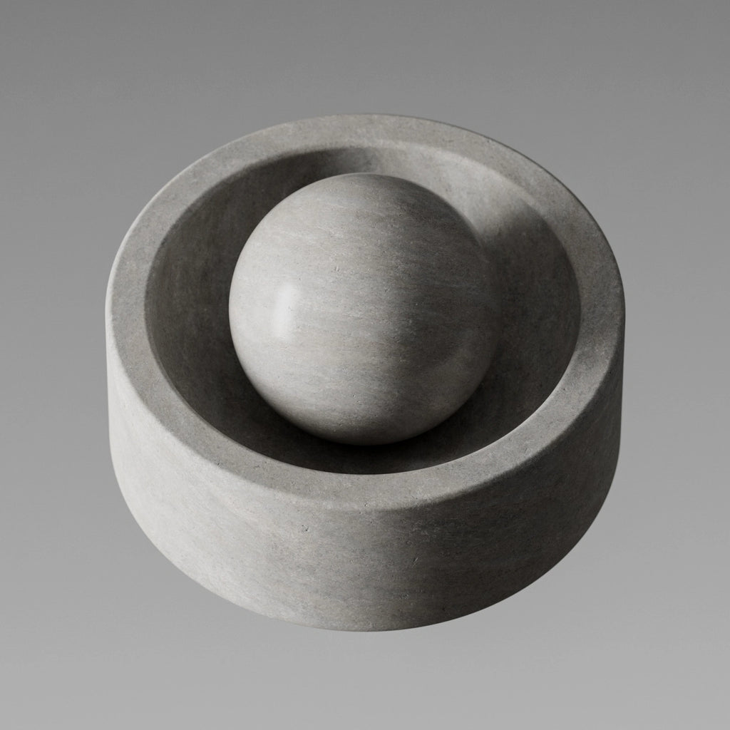 Ash Grey Honed Limestone PBR Texture - Example Scene Visualization | Superellipse