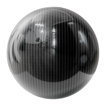 Carbon Fiber Twill Weave 3x1 PBR Texture - Sphere Swatch Preview | Superellipse